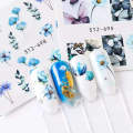 24pcs Summer New Style Nail Art Watercolor Flower World Sticker Set DIY Nail Decals